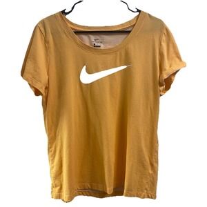 The Nike Tee Womens Dri-fit T-shirt Size L Orange